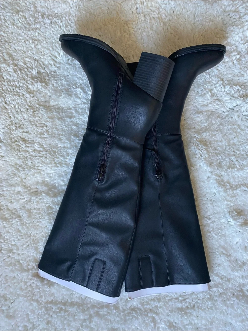 Zodiac Black Over-the-Knee Block Heel Boots